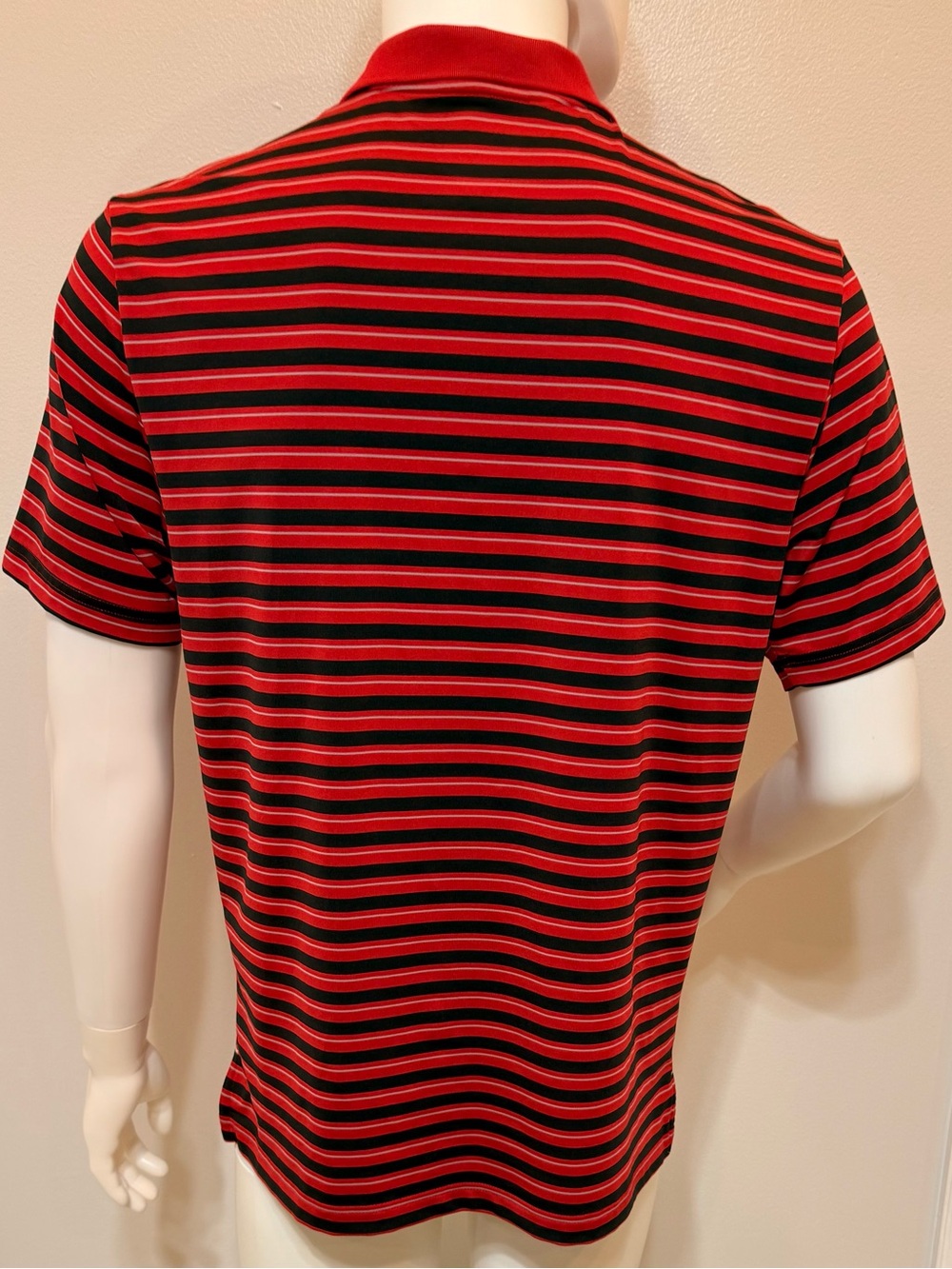Adidas Golf Men Short Sleeve Polo Stripped Shirt.Size : Medium run Large - Picture 2 of 12